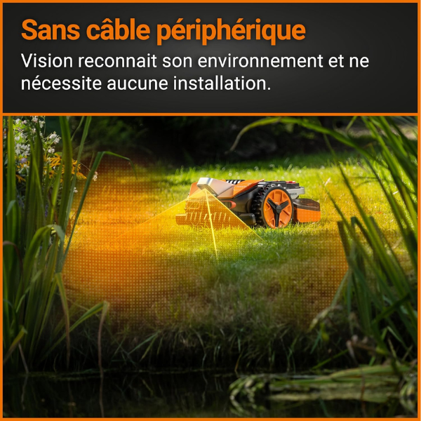 Robot tondeuse à gazon sans fil Vision 600 m²