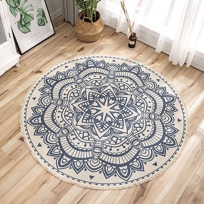 Tapis rond mandala