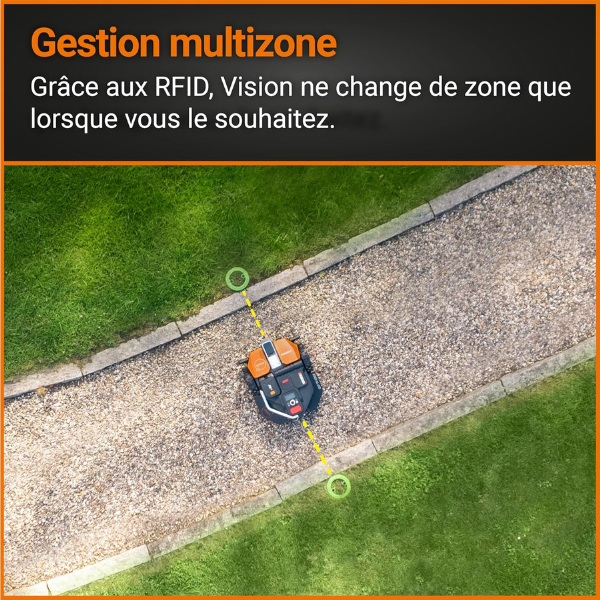 Robot tondeuse à gazon sans fil Vision 600 m²