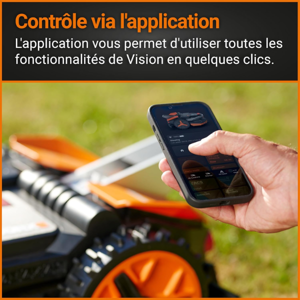 Robot tondeuse à gazon sans fil Vision 600 m²