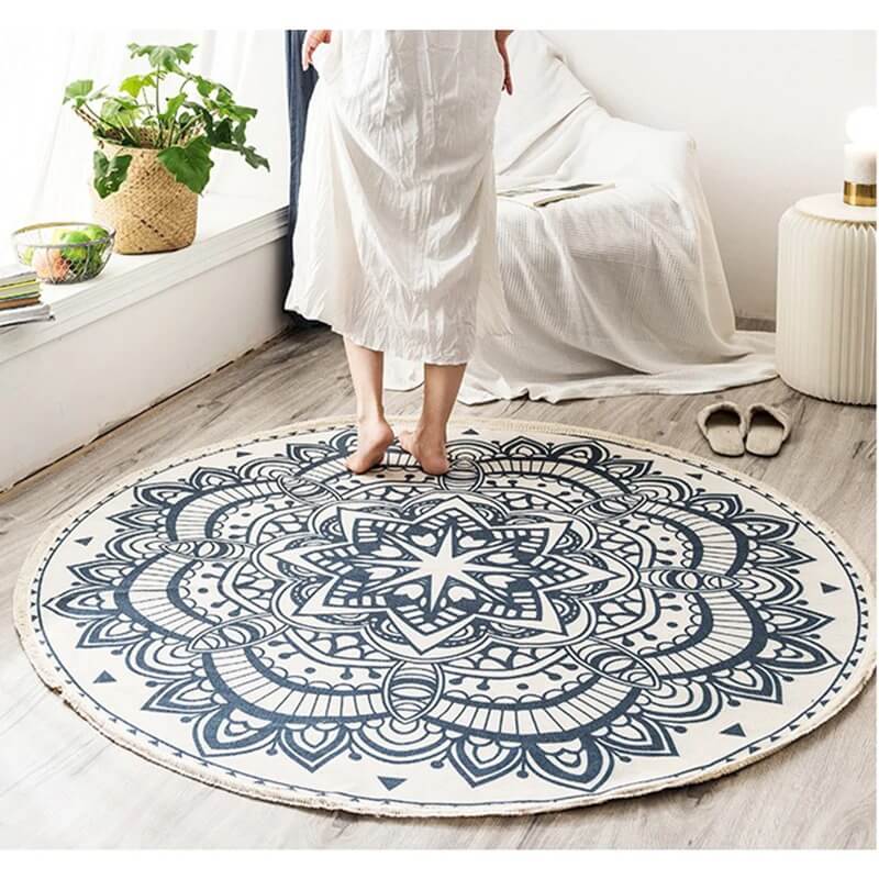 Tapis rond mandala